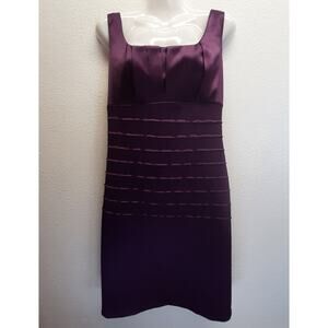 NWT Onyx Nite Plum Purple V-Back Cocktail Dress l Size: 6
